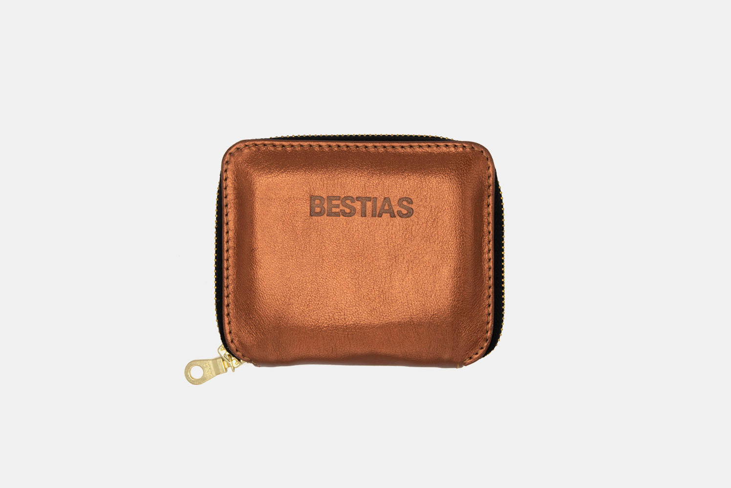 Billetera - Mini Zip Cobre