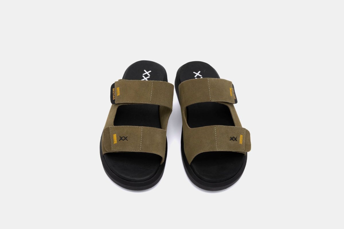 Shoes - Sandalia Hombre - Pantai Suede Oliva - BESTIAS