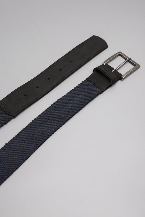 Cinturón TRENZADO AZUL/NEGRO