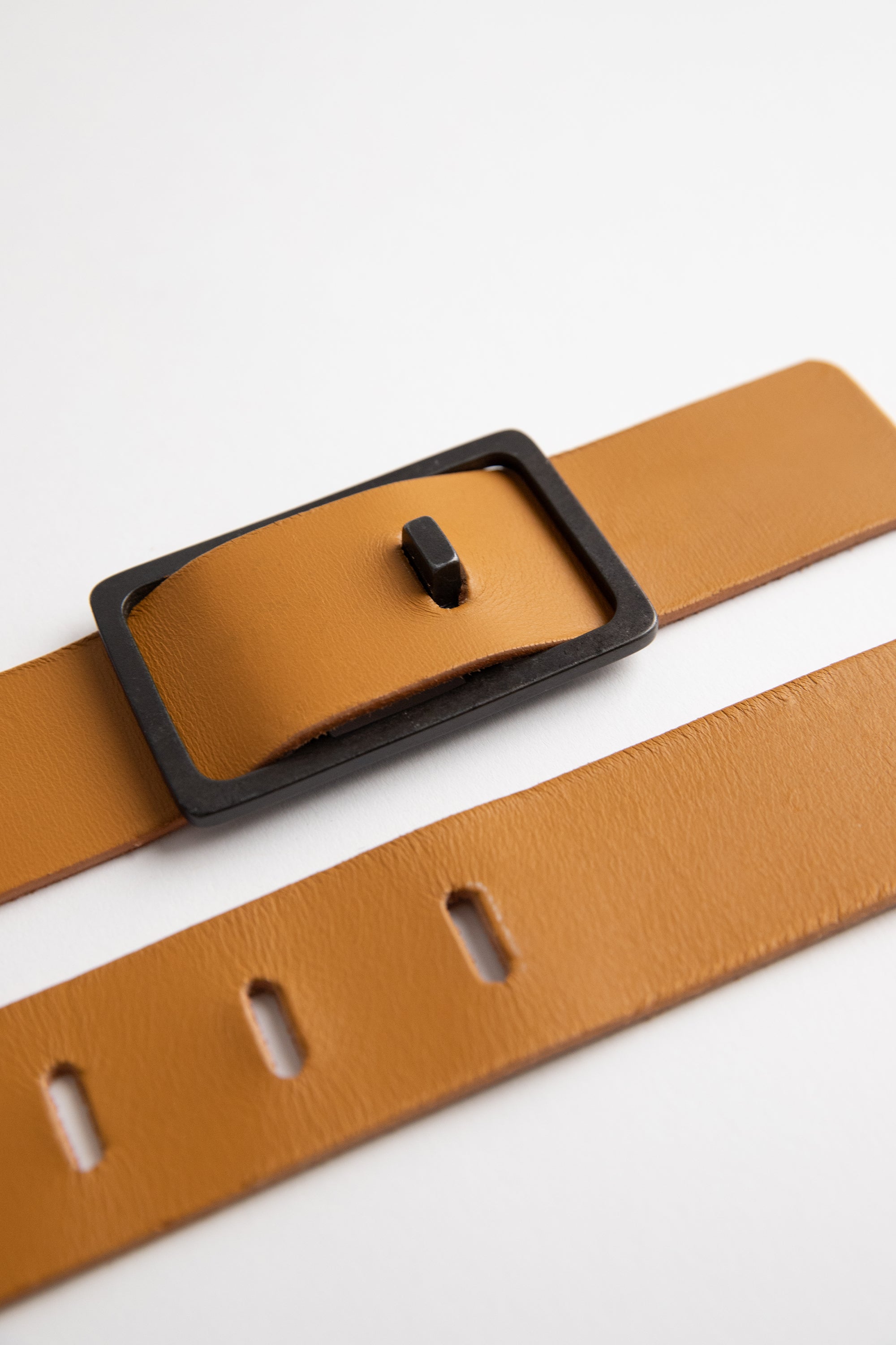 Cinturón Minimal Camel/Negro