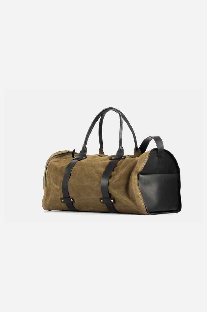 Clothing Accessories - Bolso de Cuero - Wiken Suede Camo Black - BESTIAS