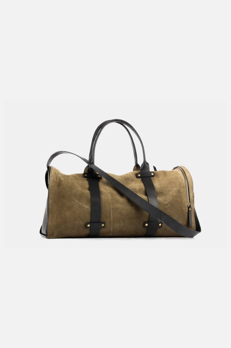 Bolso de Cuero - Wiken Suede Camo Black