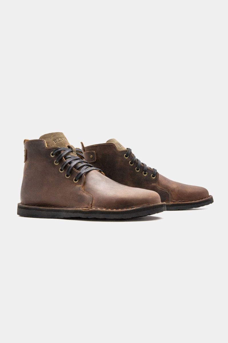 Shoes - Botín Hombre - Pegaso Pull Up Brown - BESTIAS