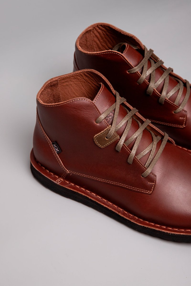  - Botín Hombre - Pudu Hi Pull Up Café - BESTIAS