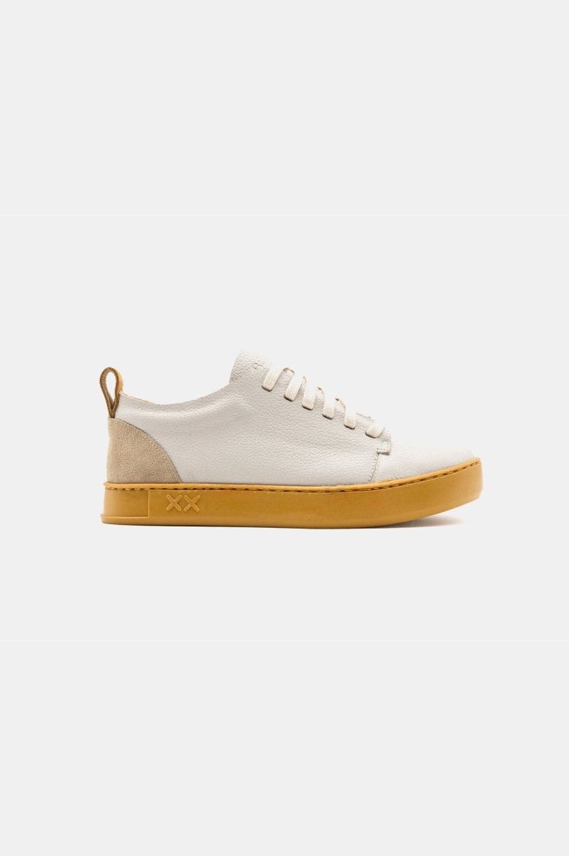 Shoes - Cayman Low | White Mostaza - BESTIAS
