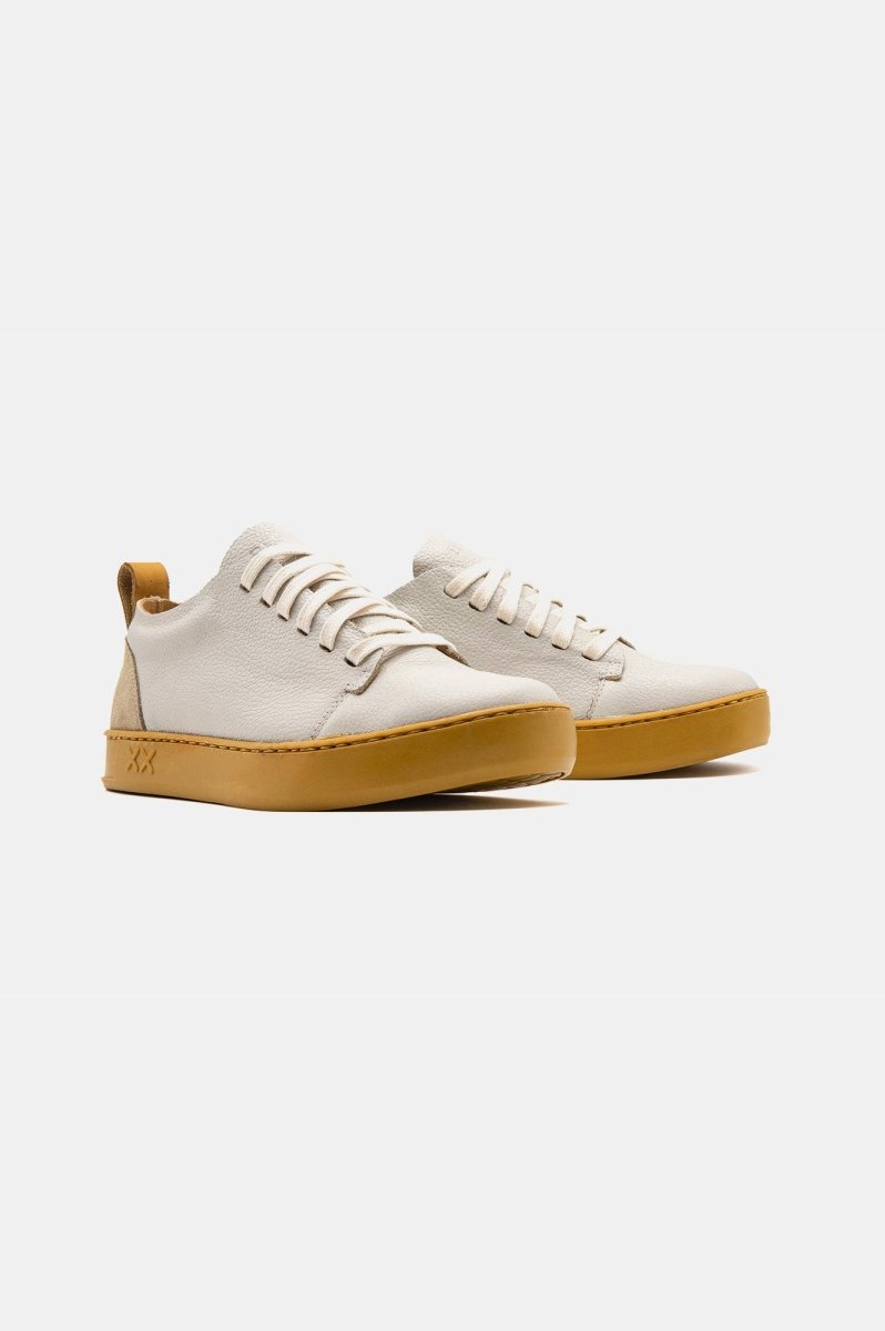 Shoes - Cayman Low | White Mostaza - BESTIAS