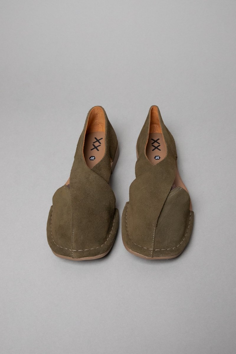 Shoes - Kaia | Suede Avocado - BESTIAS
