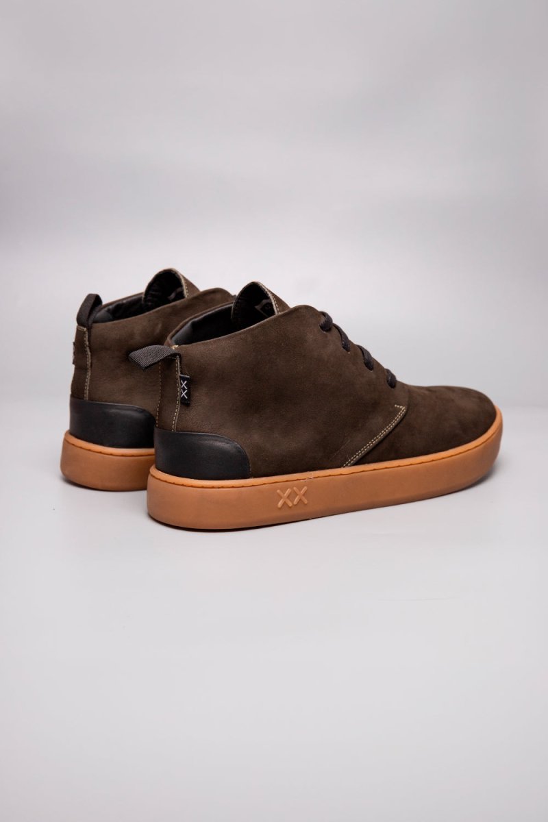 Shoes - Zapatilla Hombre - Gecko Nobuk Musgo Gum - BESTIAS