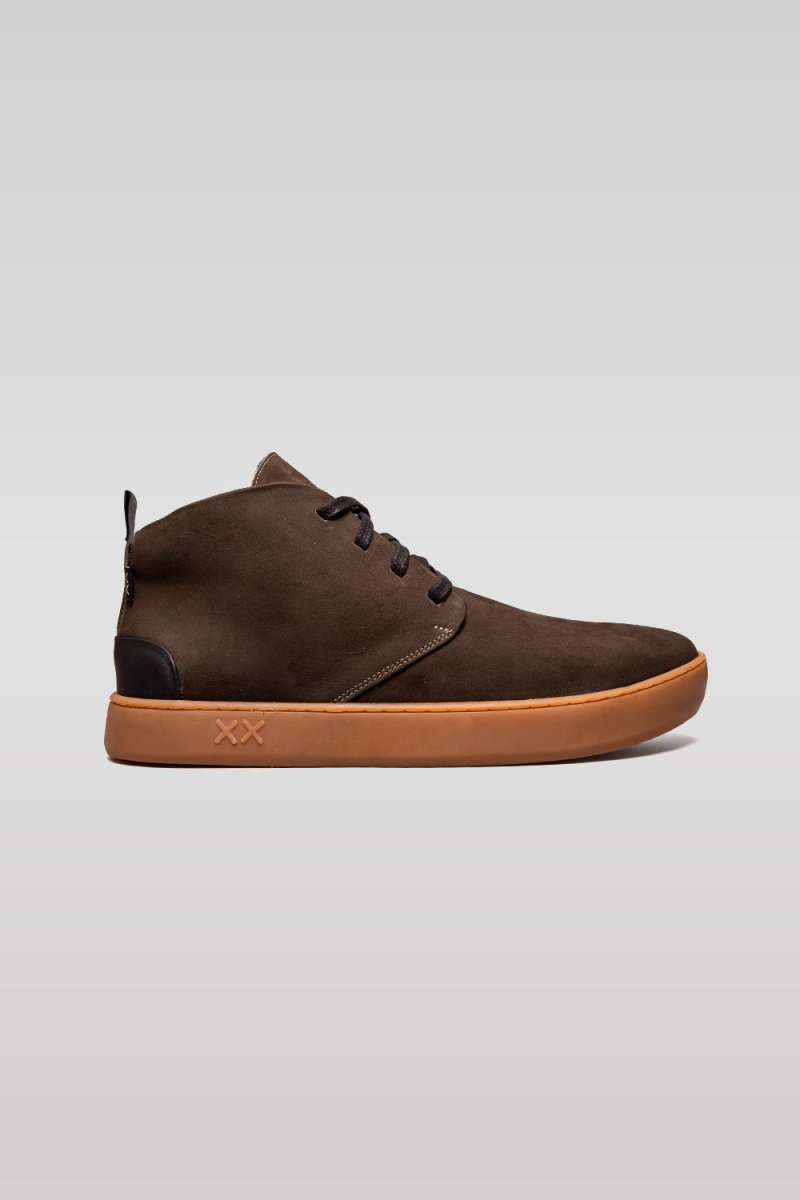 Shoes - Zapatilla Hombre - Gecko Nobuk Musgo Gum - BESTIAS