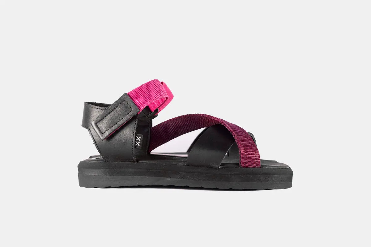 Sandalia Mujer - Piton Burgundy - BESTIAS