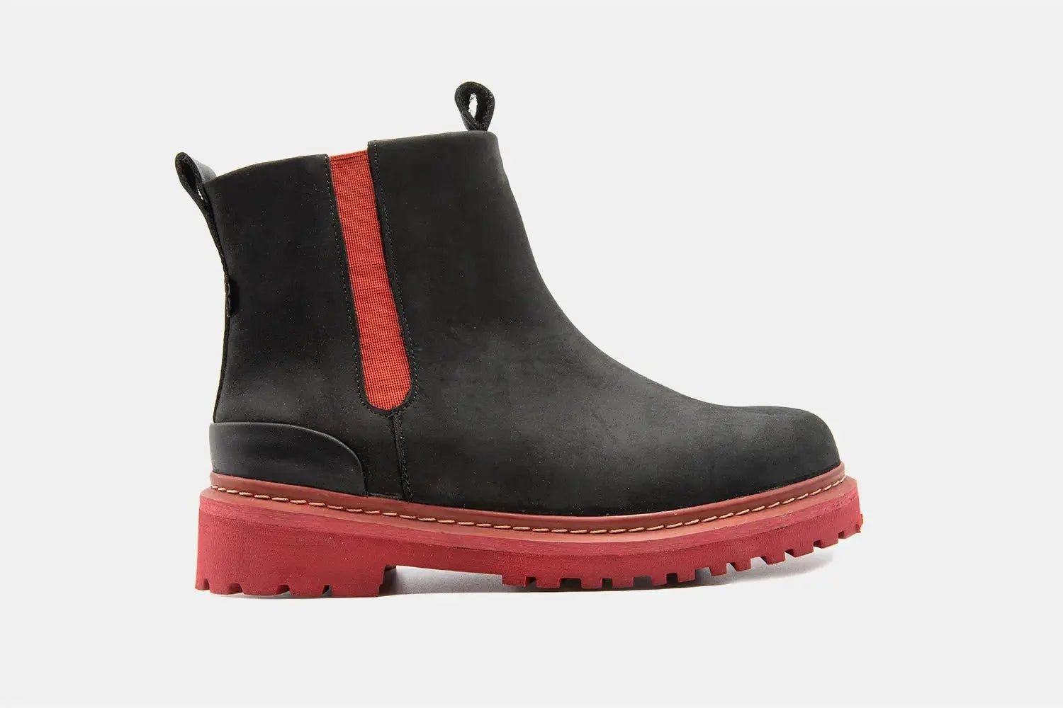 Shoes - Bota Chelsea - Boa Black/Red - BESTIAS