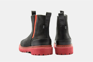 Shoes - Bota Chelsea - Boa Black/Red - BESTIAS